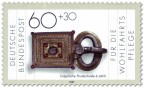 Briefmarke: Prunkschnalle, ostgotisch (6. Jahrhundert)