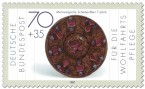 Briefmarke: Scheibenfiebel der Merowinger (7. Jahrhundert)