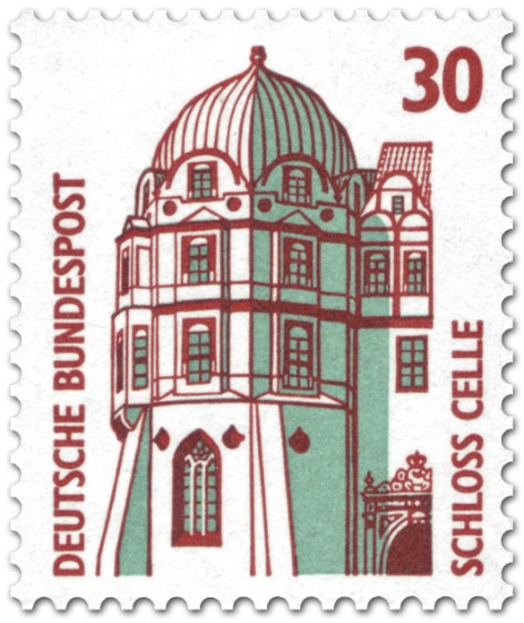 Briefmarke: Schloss Celle (Turm)