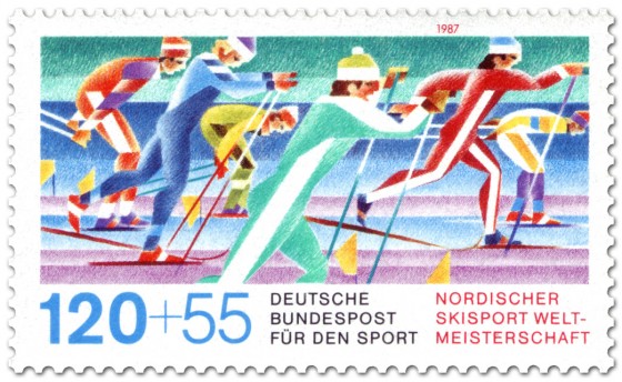Briefmarke: Skilanglauf (WM 87)