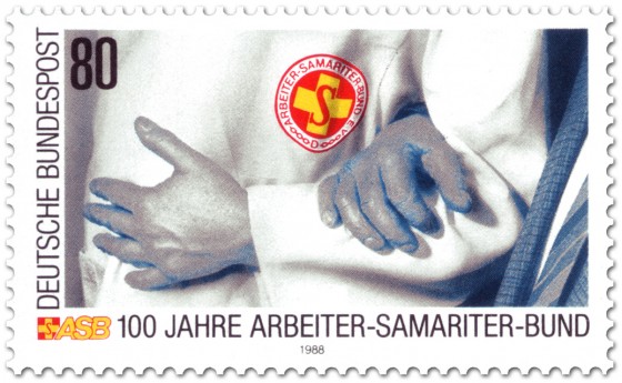 Briefmarke: 100 Jahre Arbeiter-Samariter-Bund