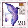 Briefmarke: Taube (Aquarelle)