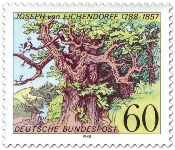 Briefmarke: Eiche für Joseph von Eichendorff (Dichter)
