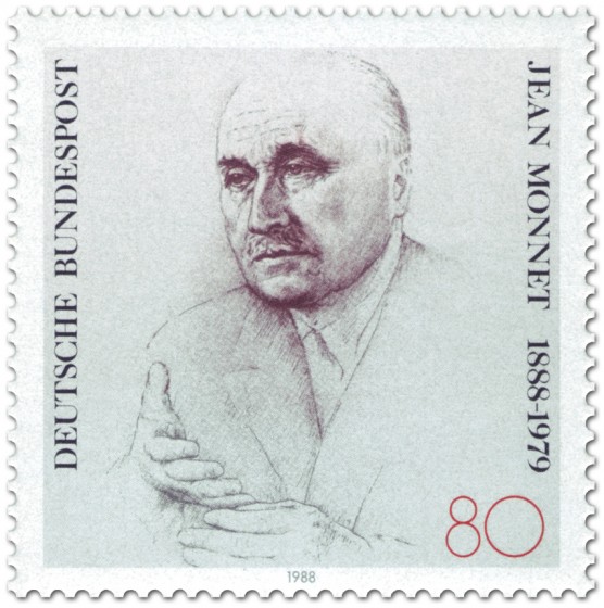 Briefmarke: Jean Monnet (Europäer)