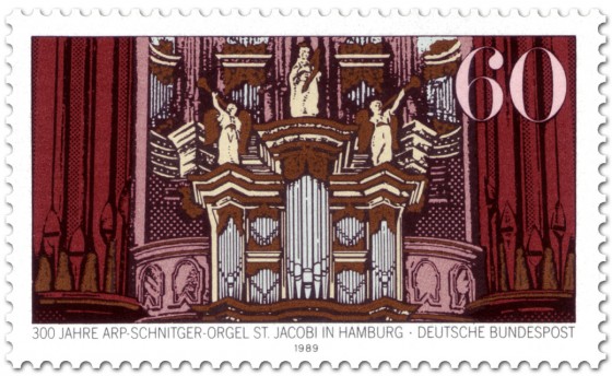 Briefmarke: Arp-Schnitger-Orgel in Hamburg
