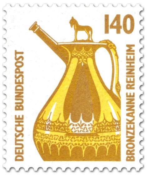 Briefmarke: Bronzekanne Reinheim (140)