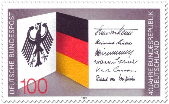 Briefmarke: 40 Jahre Bundesrepublik Deutschland 