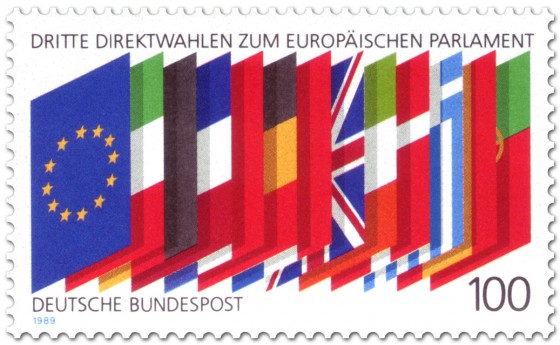 Briefmarke: Flaggen von Europa - 3. Wahlen Europaparlament
