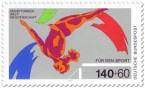 Briefmarke: Kunstturnen Salto