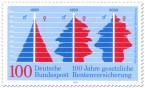 Briefmarke: 100 Jahre Gesetzliche Rentenversicherung