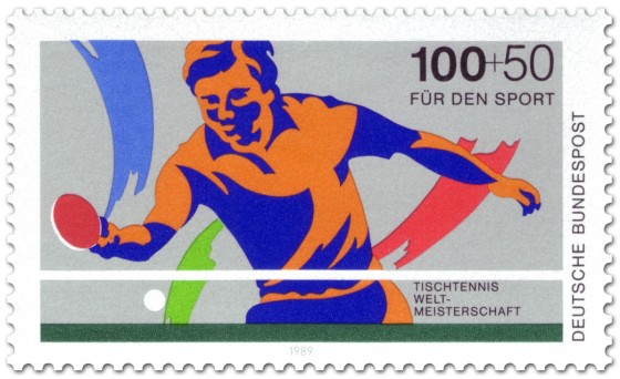 Briefmarke: Tischtennis Sport 89