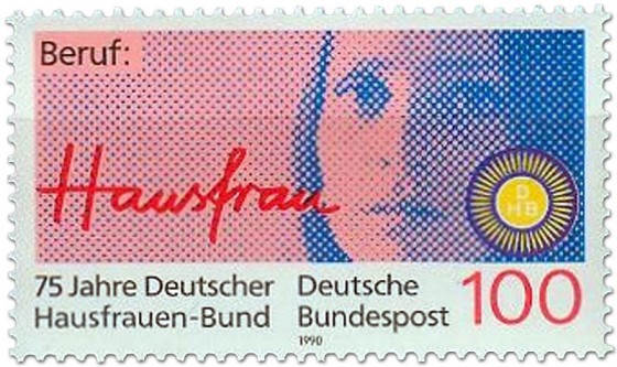 Briefmarke: Beruf Hausfrau (75 Jahre Deutscher Hausfrauen-Bund)