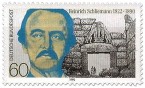 Briefmarke: Heinrich Schliemann