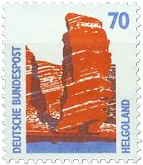 Briefmarke: Helgoland Roter Felsen
