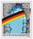 Briefmarke: Mauerfall 1. Jahrestag 1990
