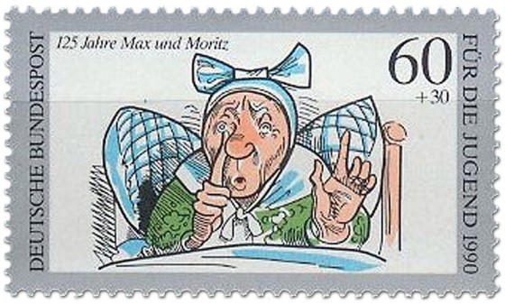 Briefmarke: Witwe Bolte (Max & Moritz) 
