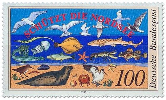 Briefmarke: Nordsee Schutz Wattenmeer