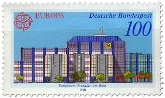 Briefmarke: Postgiroamt Frankfurt/Main