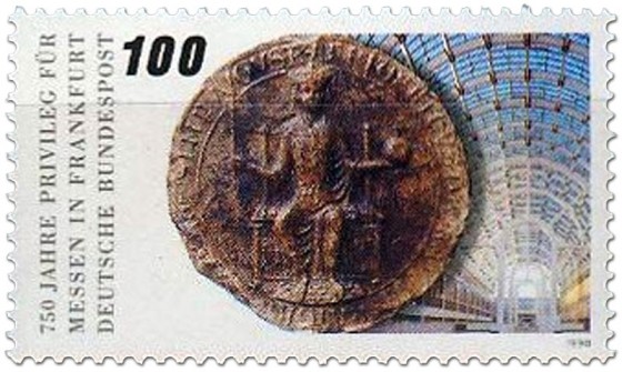 Briefmarke: 750 Jahre Frankfurter Messeprivileg