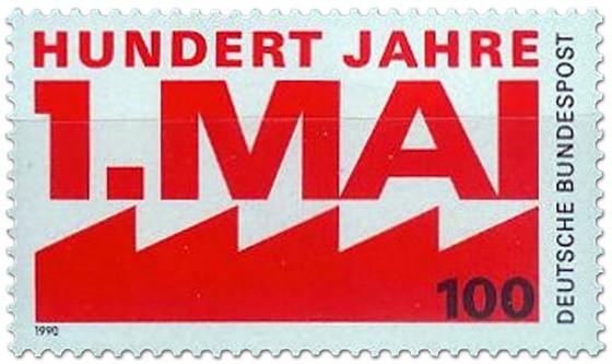 Briefmarke: Tag Der Arbeit 1 Mai 1990
