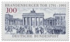 Briefmarke: Brandenburger Tor Berlin 200