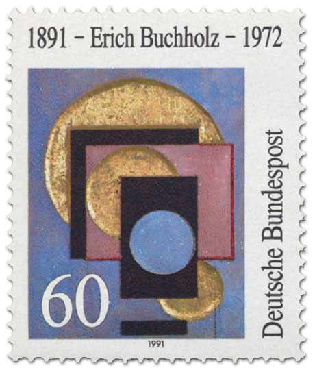 Briefmarke: Erich Buchholz Maler