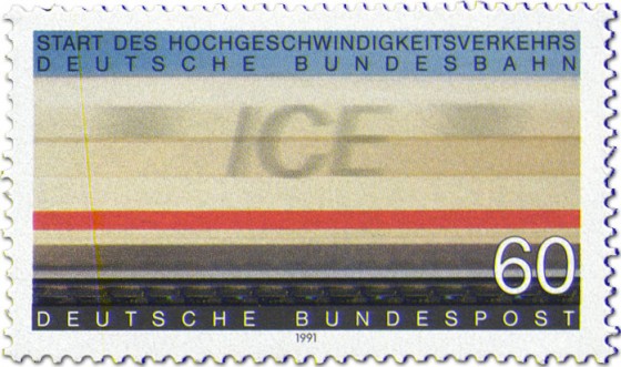 Briefmarke: Ice Start Schnellzug