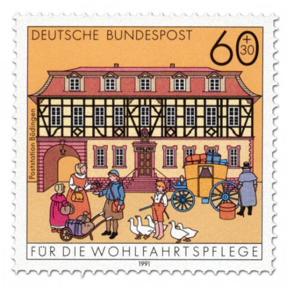 Briefmarke: Postamt Büdingen