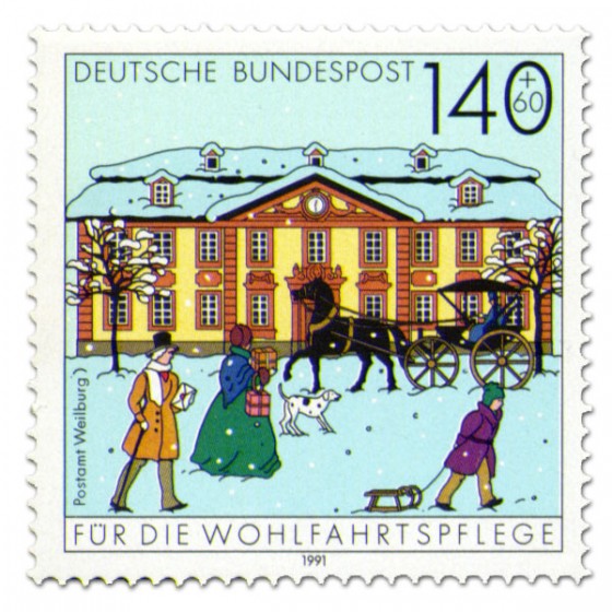 Briefmarke: Postamt Weilburg