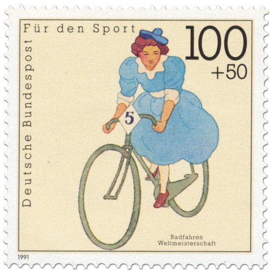 Briefmarke: Radfahren Frauen Wm