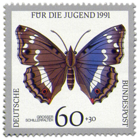 Briefmarke: Schmetterling Grosser Schillerfalter