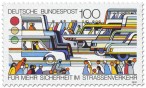 Briefmarke: Sicherheit im Straßenverkehr