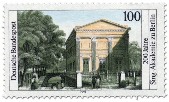 Briefmarke: Sing Akademie Berlin (200 Jahre)