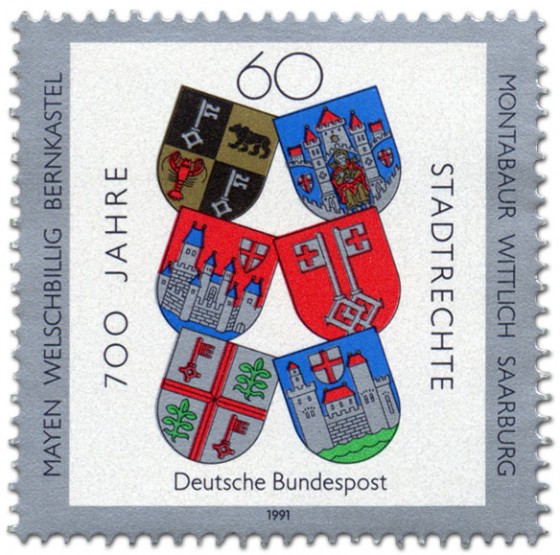 Briefmarke: 700 Jahre Stadtrechte 