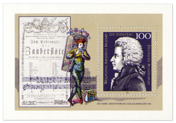 Briefmarke: Wolfgang Amadeus Mozart Briefmarke 200