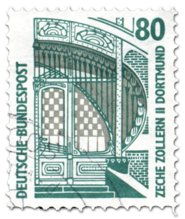 Briefmarke: Zeche Zollern II (Dortmund) Briefmarke: Zeche Zollern II (Dortmund)