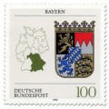 Briefmarke: Wappen Bayern