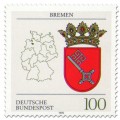 Briefmarke: Wappen Bremen