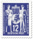 Briefmarke: Postler Gewerkschaft WGB (12, blau)