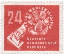 Briefmarke: Briefmarke zur DDR-Volkswahl 1950