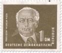 Briefmarke: Wilhelm Pieck 1 DM