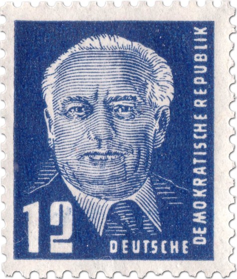 Briefmarke: Wilhelm Pieck Portrait