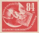 Briefmarke: Debria 1950 - Globus und Taube