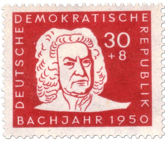 Briefmarke: Johann Sebastian Bach (Bachjahr 1950)