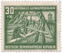 Briefmarke: Dachdecker (Aufbauprogramm Berlin)