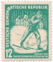 Briefmarke: Skilangläufer - Oberhof 1952